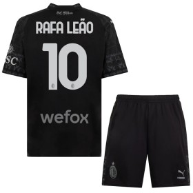 AC Milan Rafael Leao 10 Fourth Tenue Zwarte 2023-24  - Kids